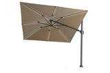 Platinum Sun & Shade | Challenger T² Zweefparasol Glow 300 x 300 cm | Taupe