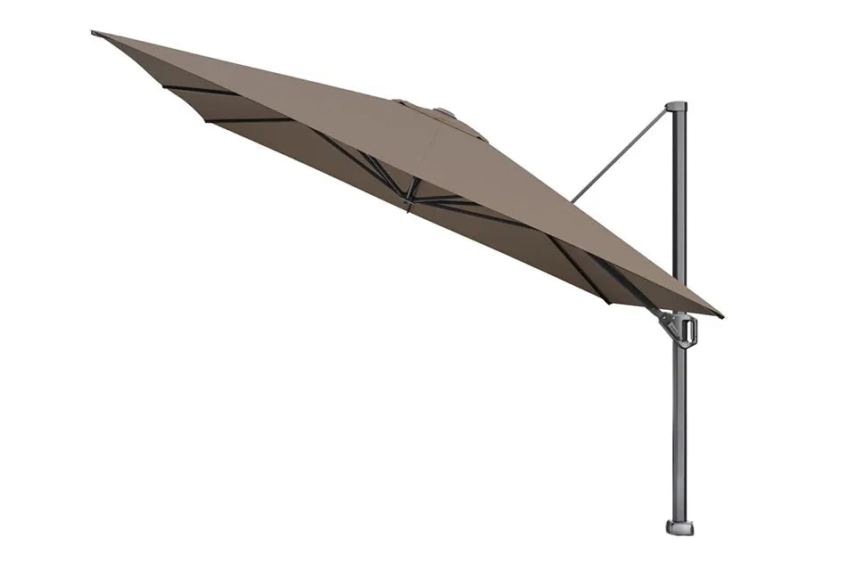 Platinum Sun & Shade | Challenger T¹ Zweefparasol Premium 350 x 350 cm | Havanna