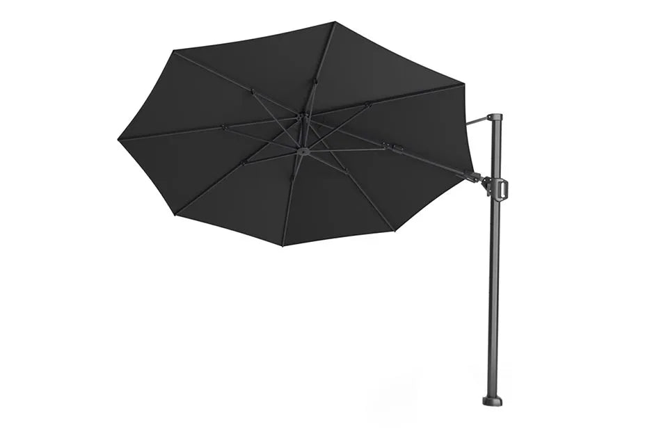 Platinum Sun & Shade | Challenger T² Zweefparasol Premium Ø350 cm | Faded Black
