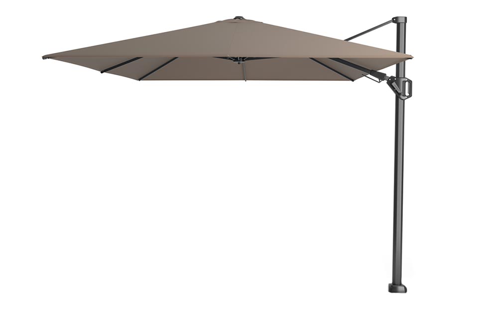 Platinum Sun & Shade | Challenger T² Zweefparasol Premium 350 x 260 cm | Havanna