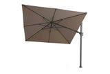 Platinum Sun & Shade | Challenger T² Zweefparasol Premium 300 x 300 cm | Havana