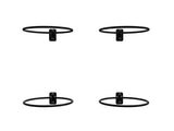 Royal Well | Pothouder Set van 4 | Zwart
