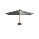 4 Seasons Outdoor Siesta Premium Parasol Ø350 cm Antraciet-Houtlook, foto 2 van 2
