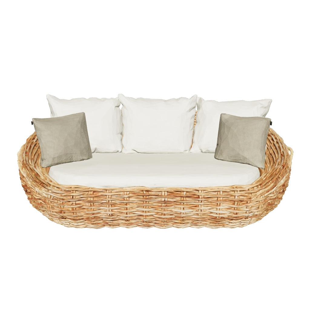 Apple Bee | Cocoon Loungebank | Mocca-Bouclé Cream