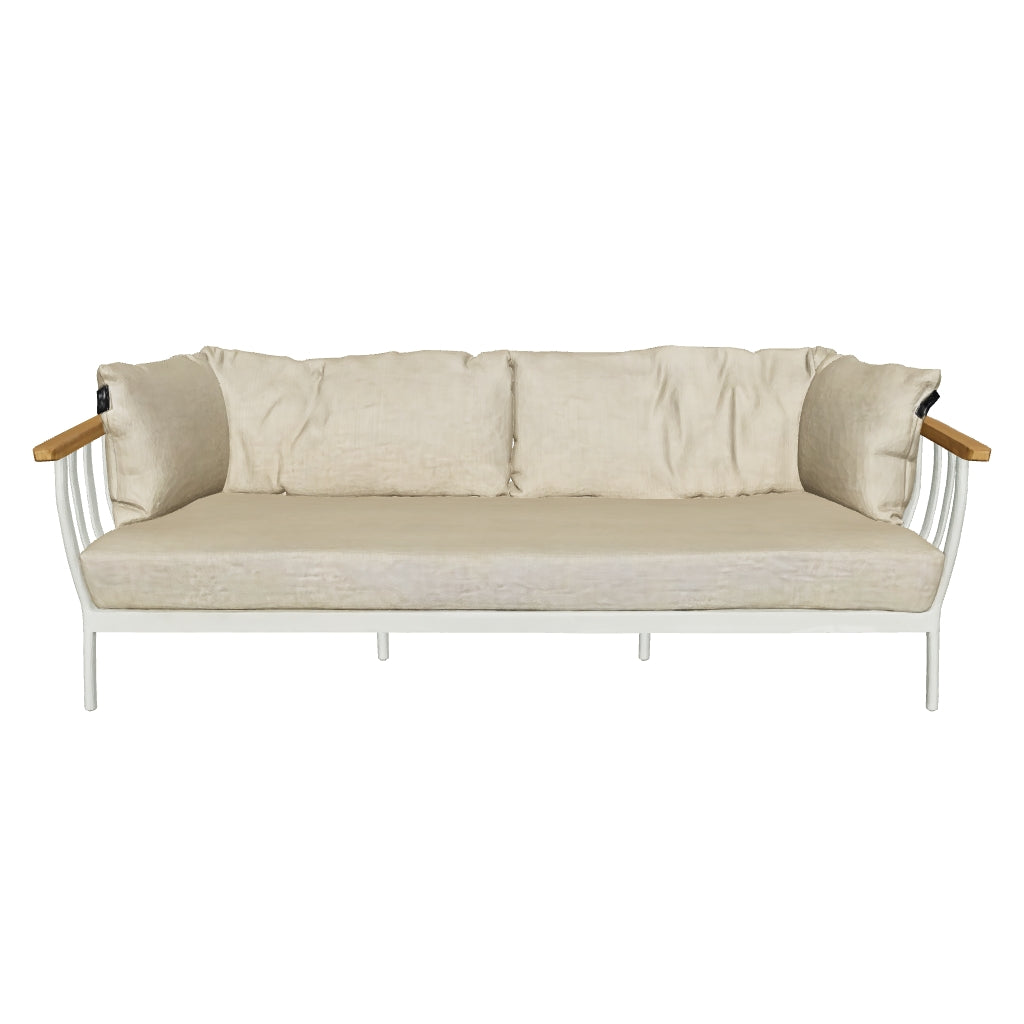 Apple Bee Condor Loungebank 3-zits Oyster, foto 3 van 3