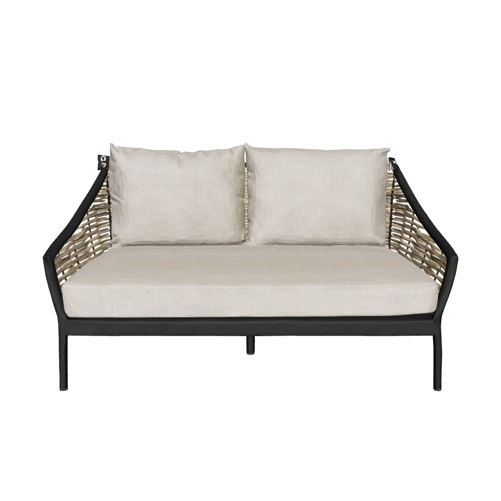 Apple Bee Milou Loungebank 2-zits Black, foto 2 van 3