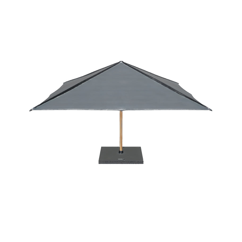 4 Seasons Outdoor Hacienda Parasol 300 x 400 cm Houtlook-Charcoal, foto 2 van 2
