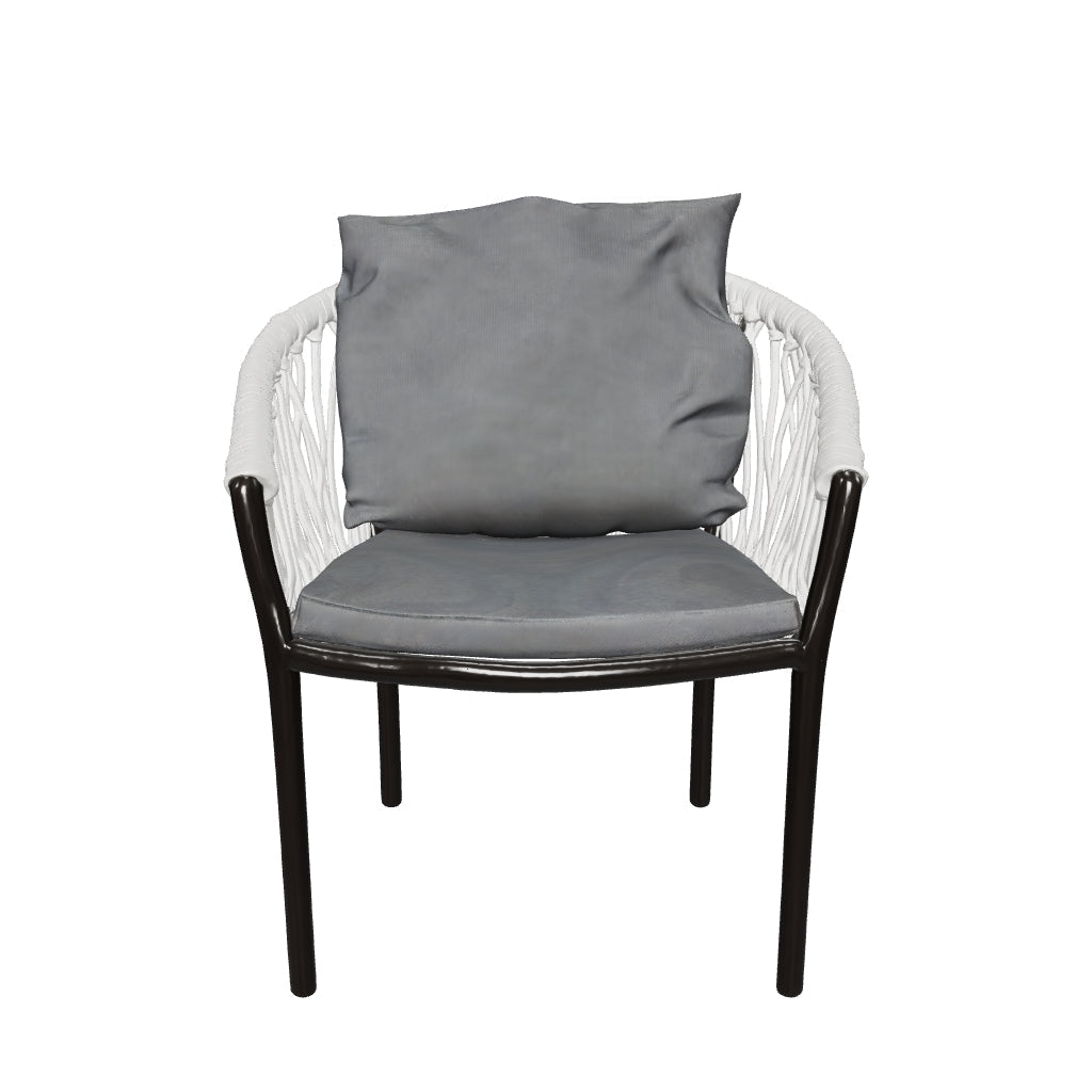 Borek | Majinto Zit- en Rugkussen Tuinstoel | Dark Taupe