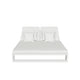Borek | Vitoria Ligbed Dubbel met Kussen | Wit