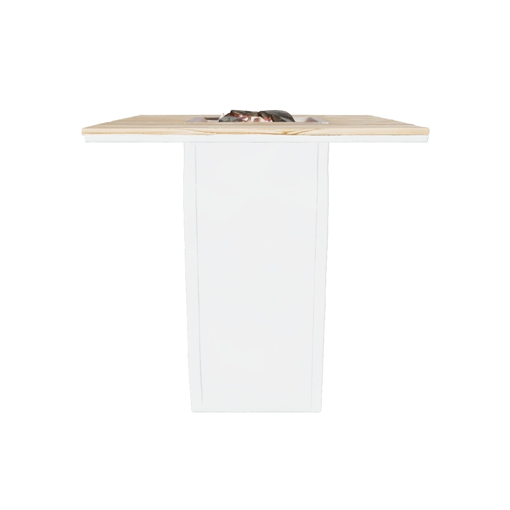 Cosi | Cosiloft 100 Bartable | White Frame | Teak Top