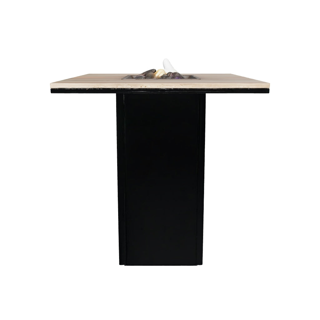 Cosi | Cosiloft 100 Bartable | Black Frame | Teak Top