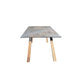 Fonteyn Tuintafel Aluminium 240 x 100 cm met Teak Poten Keramisch Blad, foto 2 van 4