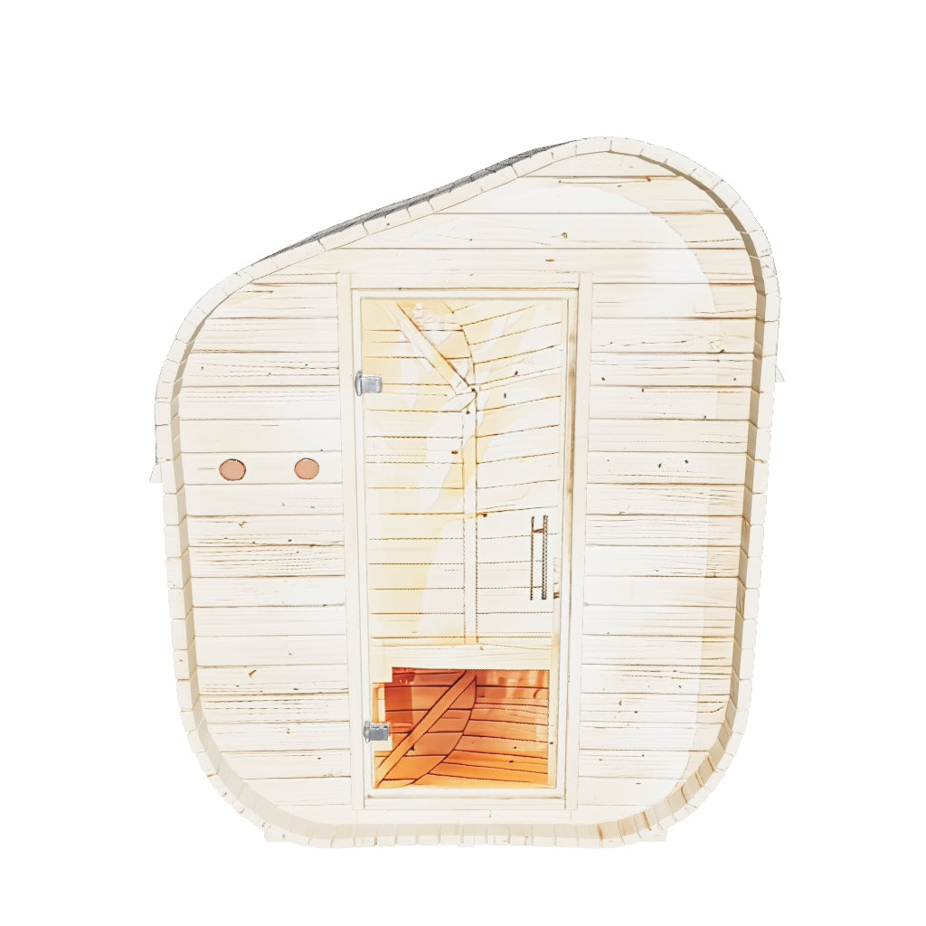 Karibu | Barrelsauna Asymmetrisch 1