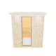 Karibu | Daria Sauna met Dakkraag | Bronzeglas Deur