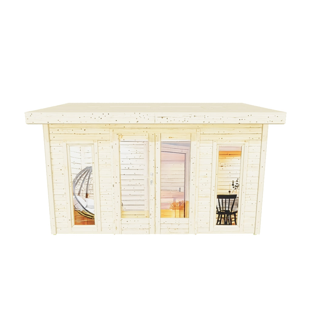 Karibu | Mainburg 2 Sauna Set B | Kachel 9 kW Externe Bediening