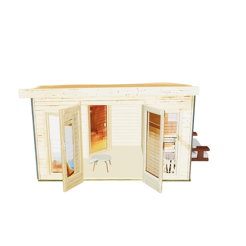 Karibu | Mainburg 3 Sauna Set A