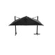 Platinum Sun & Shade | Challenger T² Zweefparasol Glow 300 x 300 cm | Antraciet