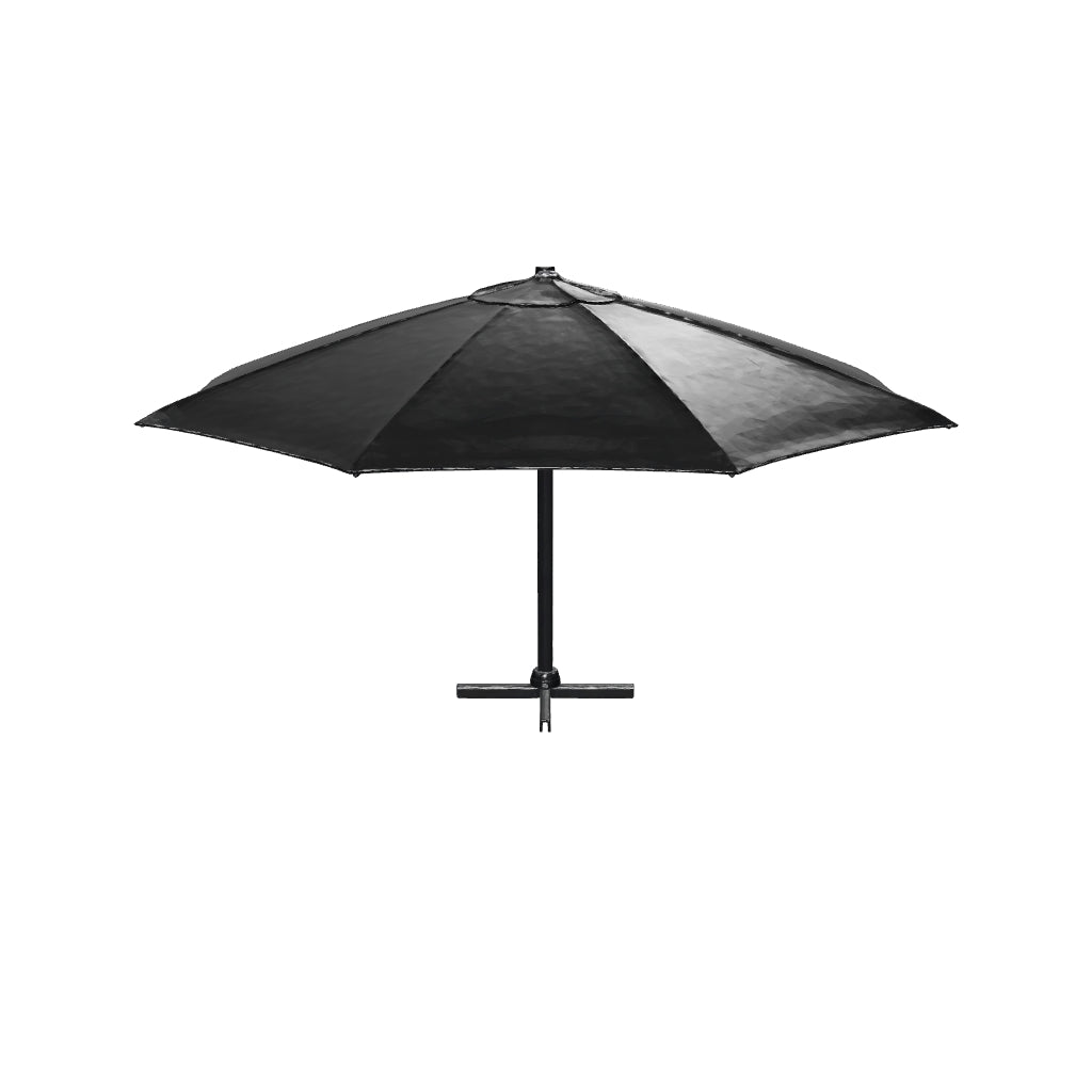 Platinum Sun & Shade | Challenger T² Zweefparasol Premium Ø350 cm | Faded Black