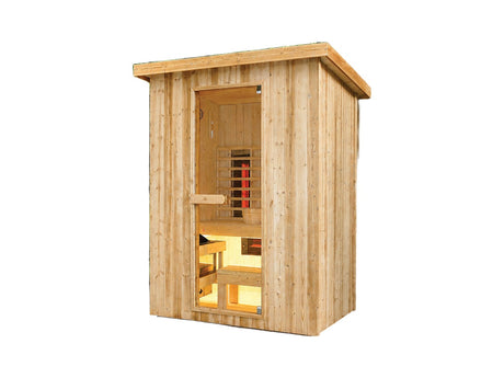 Fonteyn Retreat 150 Combi Buiten Sauna - productfoto op witte achtergrond