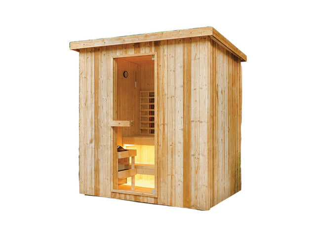 Fonteyn Retreat 180 Combi Buiten Sauna - productfoto op witte achtergrond