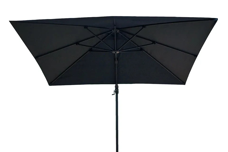 Shadow LED Zweefparasol 300x300cm Antraciet/Faded Black