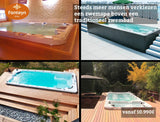 Energy Deep Swimspa | Sterling White with DARK GREY