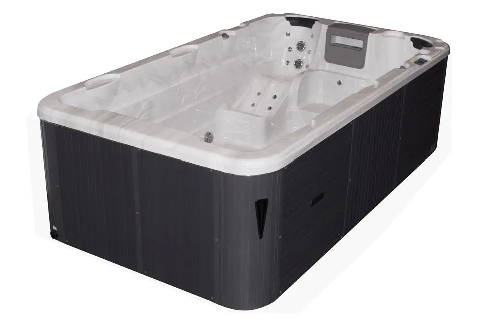 Aquatic 1 Swimspa | Sterling White with DARK GREY