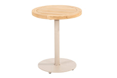 4 Seasons Outdoor | Volta Bijzettafel Teak Ø45 cm x 55(h) cm | Latte