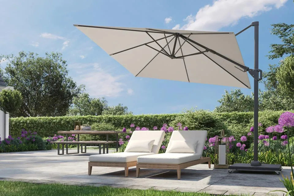 Platinum Sun & Shade | Voyager T² Zweefparasol 270 x 270 cm | Taupe