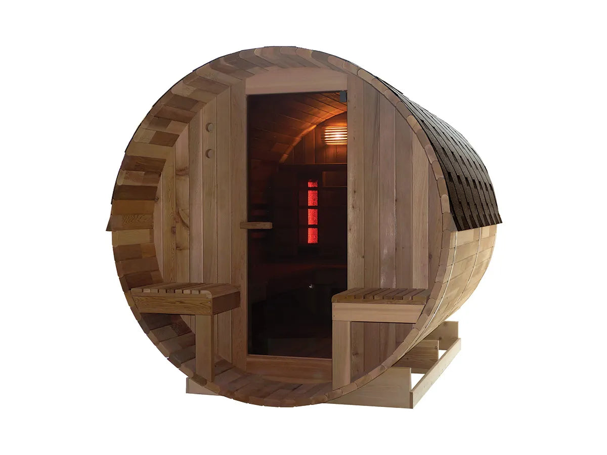 Fonteyn | Barrel Sauna 7+1 Combi Compleet | Rustic