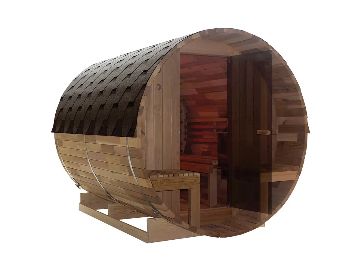 Fonteyn | Barrel Sauna 7+1 Combi Compleet | Rustic