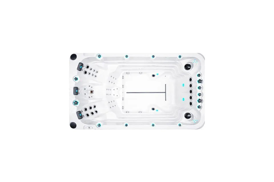 Activity 1 Swimspa | Sterling White with DARK GREY