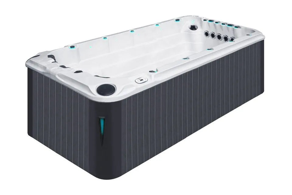 Activity 2 Deep Swimspa | Sterling White with DARK GREY