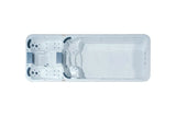 Aquatic 7 Swimspa | Sterling White with DARK GREY