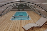 Aquatic 3 Deep Swimspa | Sterling White with DARK GREY
