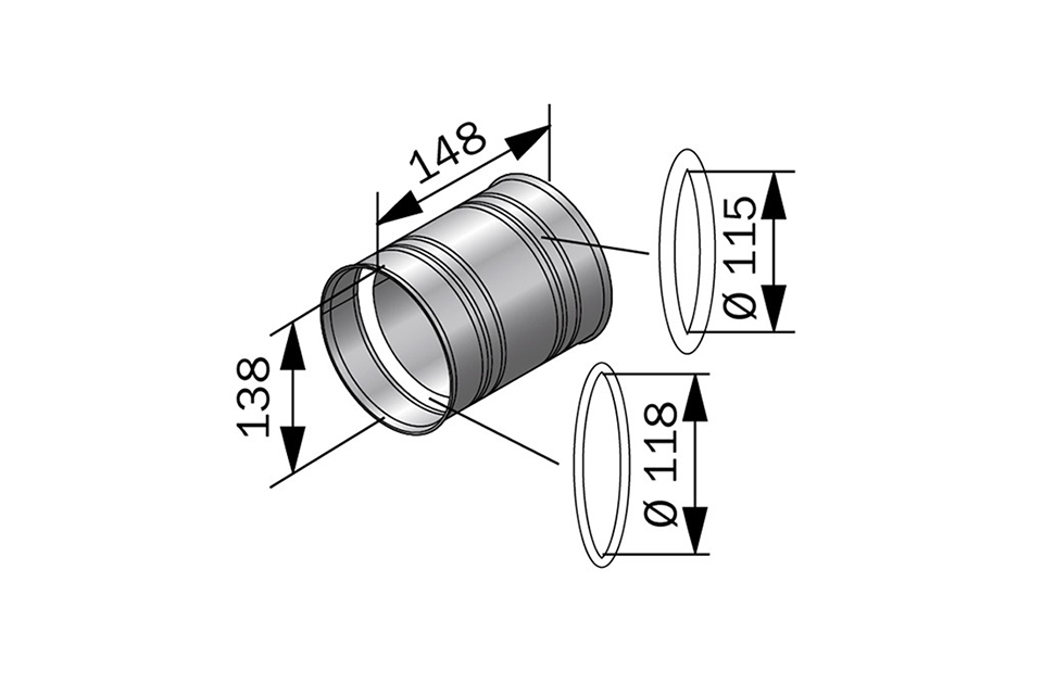 Harvia | Metselwerkverbinding RVS