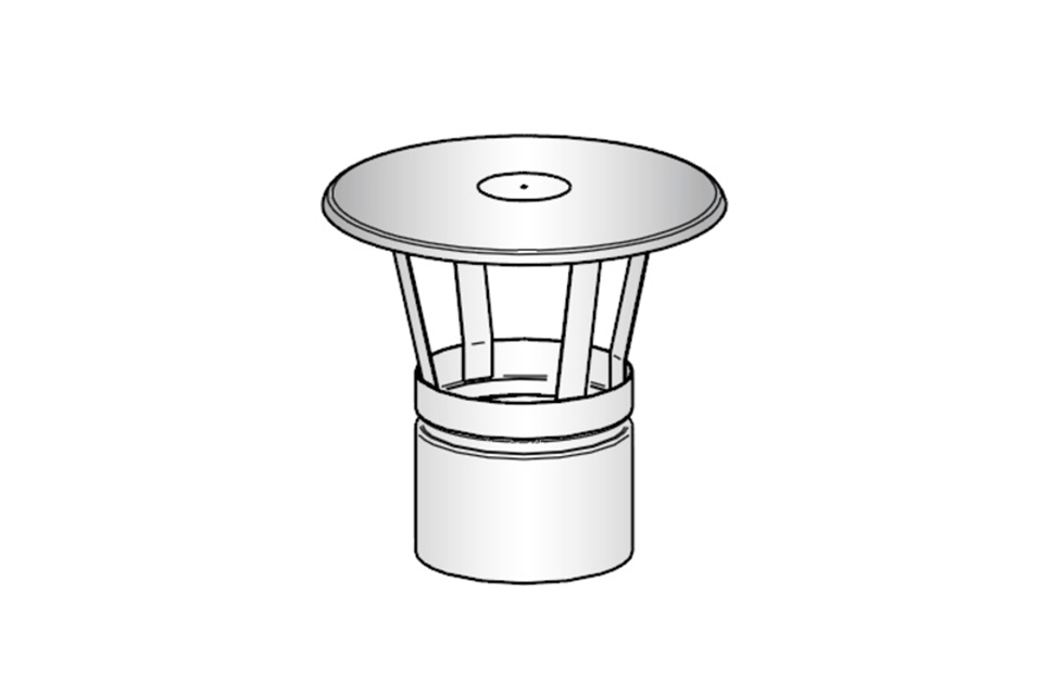 Harvia | Regenkap Ø 115 mm RVS